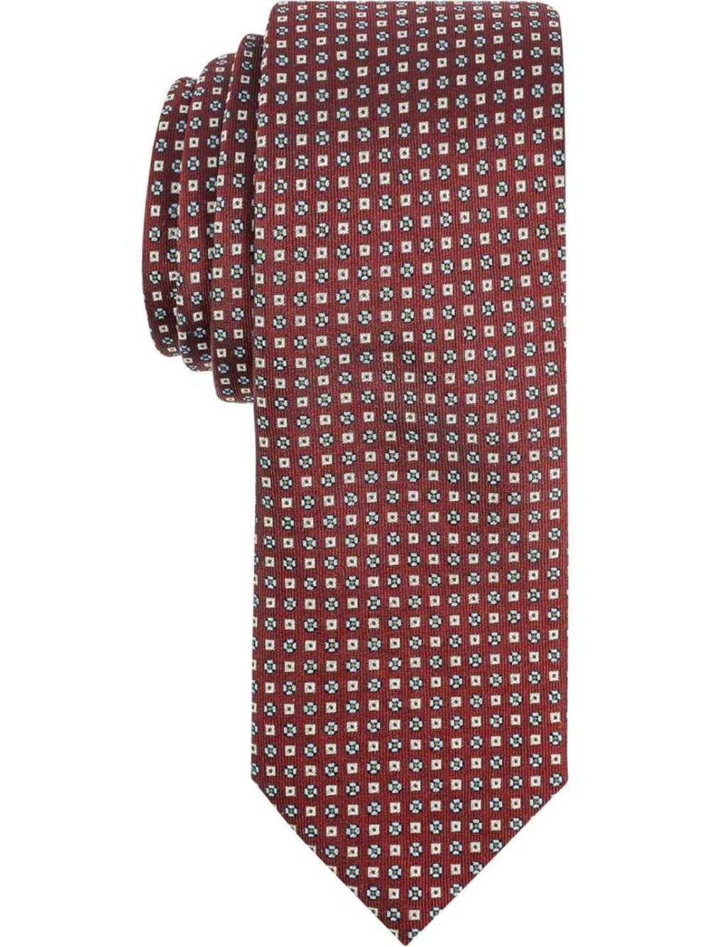 Elegant 100% Silk Men's Tie - Classic Gingham & Neat Patterns for Weddings